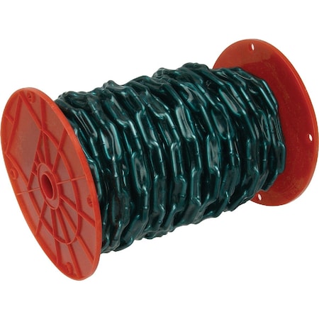 Campbell No.2/0 60 ' Zinc-Plated w/Green Sleeve Low-Carbon Steel Coil Chain PS0332027