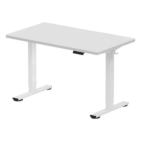 Flexispot Desk, Electric, Adjustable, White, 48x24 E2WR4824W