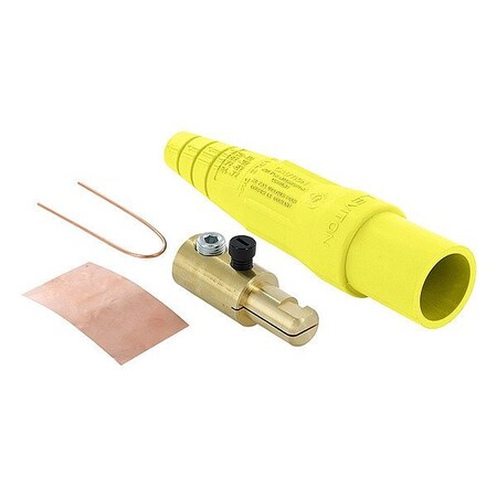 Leviton Single Pole Inline, 400 A, Male, Yellow 16D23-UY