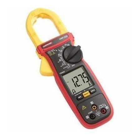 Amprobe Digital Clamp Meter, LCD, 600 A, 1.4 in (36 mm) Jaw Capacity, CAT III 600V Safety Rating AMP-320