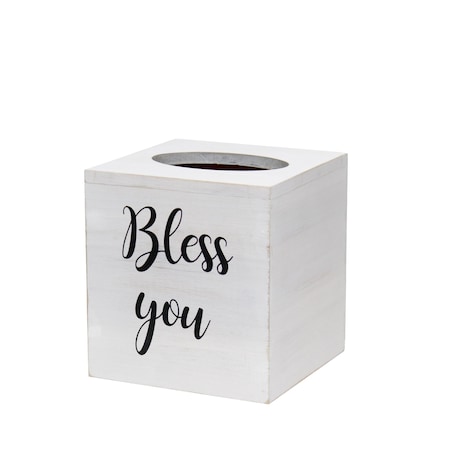 Homeroots 6" White Wood Additional Accessory 661195