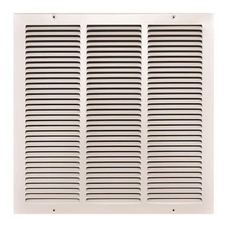 Truaire 18 in. x 18 in. White Stamped Return Air Grille 170 18X18
