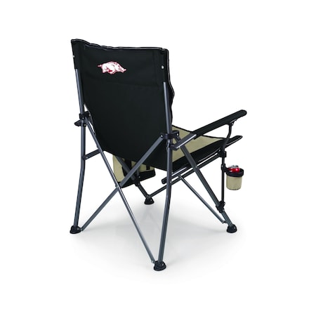 Picnic Time Family Of Brands NCAA Arkansas Razorbacks Big Bear XXL Camping Chair with Cooler - Heavy Duty Beach Chair 808-00-175-034-0