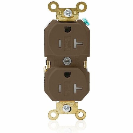 Leviton Industrial Series Extra Heavy Duty Grade, Tamper Resistant Duplex Receptacle, 20 Amp, 125 Volt 5362-SG