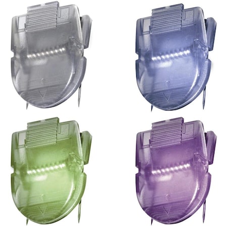 Advantus Panel Wall Clips, 40 Sheet Capacity, Metallic Colors, 20/Pack 75338