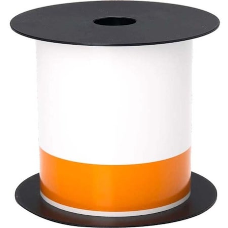 Brother Pre-CutLabelStockRoll, Orange/White, Gloss BMSLT406AFC1125