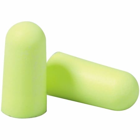 3M E-A-Rsoft Disposable Uncorded Ear Plugs, Medium, Yellow Neons, Bullet Shape, NRR 33 dB, 200PK 312-1250