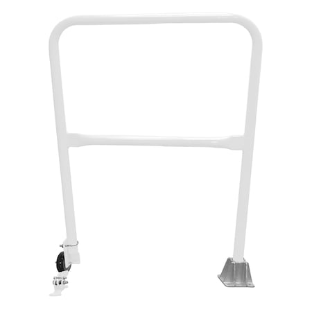 Vestil Steel Dock Safety Swing Gate 3 Ft. Length White SSG-3-WT