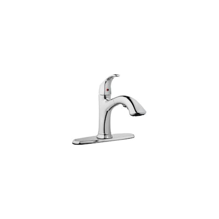 Homepointe Kitchen Faucet with Pull-Out Spray, Single Loop Handle, Chrome 242107