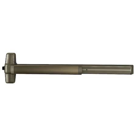 Von Duprin Grade 1 Mortise Exit Bar, 36in Device, Exit Only, Hex Dogging, Aged Bronze Finish, Field Reversible 9975EO 3 643E