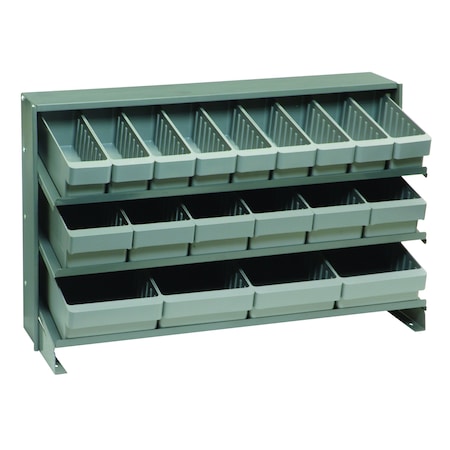 Quantum Storage Systems BENCH PICK RACK W/9 GRAY BINS QPRHA-567GY