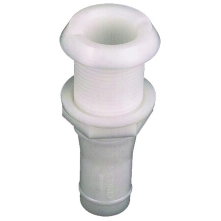 Superjock 0301DP6A 1.12 in. White Thru-Hull Connection for Use with Hose SU409468
