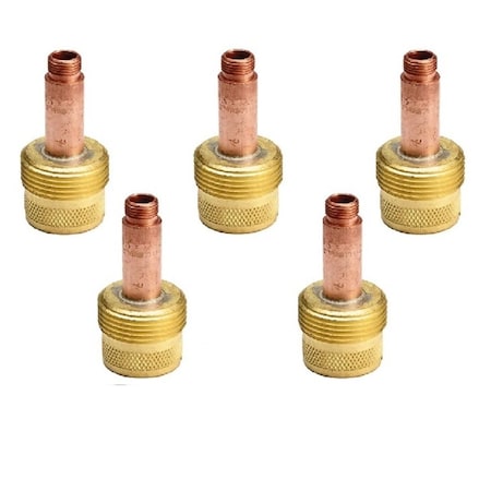 Star Tech Weld TIG Large Gas Lens Tig Torch Gas Lens 1/8in Fit Tig 17, 18, 26, 5PK 995795