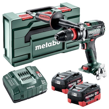 Metabo Brushless 3-Speed Drill/Driver Kit, 1/2 in, 18V DC BS 18 LTX-3 BL Q I Metal 5.5 MB
