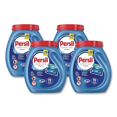 Persil Ultra Pacs Original Everyday Clean HE Laundry Detergent, 76 Pods/Tub, 4PK 24200 05515