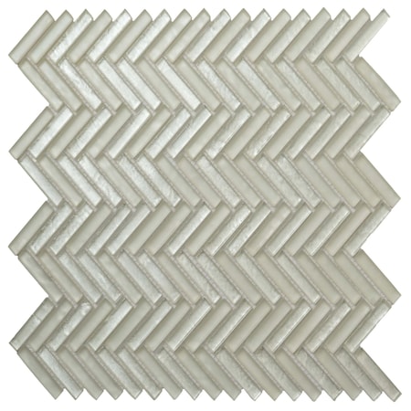Apollo Tile White 11.8 in x 11.8 in Glass Glossy, Matte Floor and Wall Mosaic Tile 4.83 sqft/case, 5PK APLALA8807A