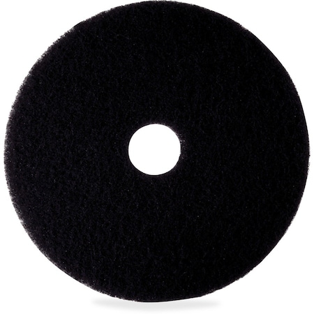 3M Stripping Pad, Stripping, Black, 20 in Dia, Nylon, 5 PK 7300