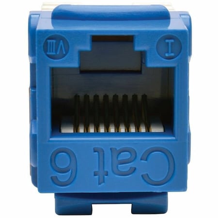 Eaton Tripp Lite Series Cat6/Cat5e 110 Style Punch Down Keystone Jack - Blue, TAA N238-001-BL