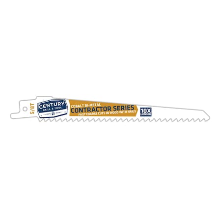 7502 0.62 in. x 6 in. Bi-Metal Reciprocating Blades - 5 Piece