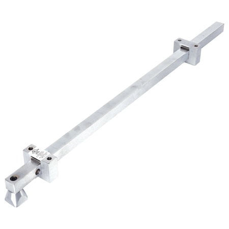 Rockwood Surface Bolt, 24in Bolt Length, Includes Universal Top Strike and Mortise Bottom Strike, Locks in B 585-24 US26D