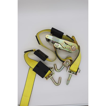 Briargate Auto Hauler Strap, 2in X12ft with Wire Hook Ends And Tire Cleats F210AH