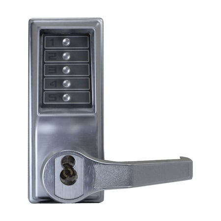 Dormakaba Pushbutton Cyl Lever Lock, Combination Entry/Passage Corbin Russwin 6-Pin LFIC Prep, RH/RHR LR1041C-26D-41