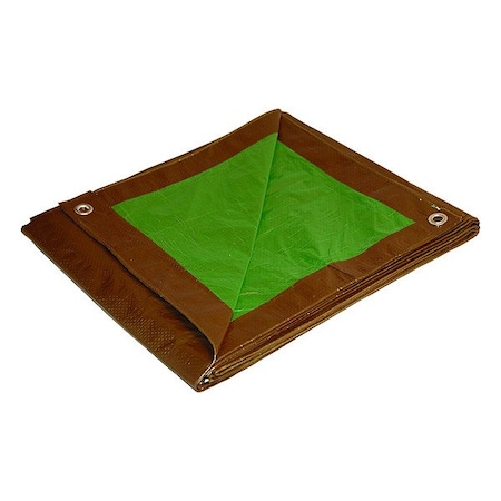 Zoro Select 7 mil Tarp, Brown, Green 11100
