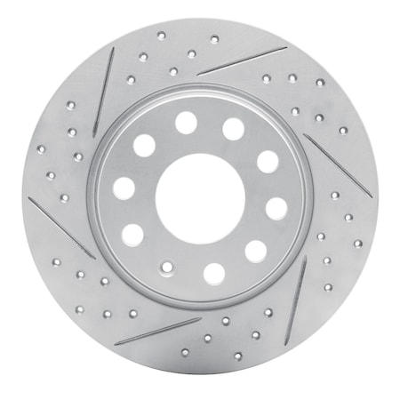 Dynamic Friction Co DFC Geoperformance Rotor - Drilled and Slotted 830-74031L