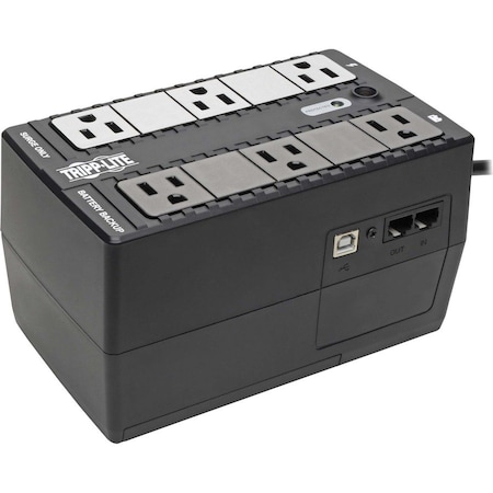 Eaton Tripp Lite Series 350VA 210W Standby UPS - 6 NEMA 5-15R Outlets, 120V, 50/60 Hz, USB, 5-15P INTERNET350U