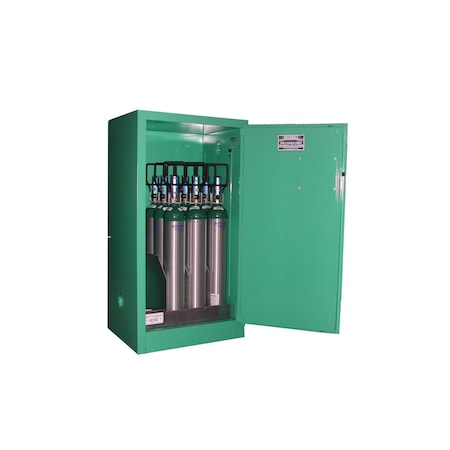 Securall Cylinder Storage Cabinet, White, Steel MG109P