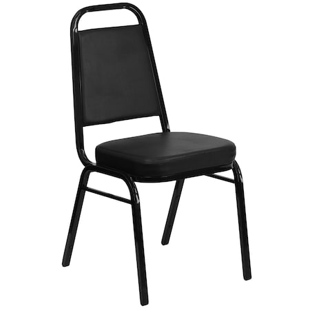 Flash Furniture Hercules Banquet Chair, Black Back, 17-1/2 in W 20-1/4" L 36" H, Vinyl Seat FD-BHF-1-GG