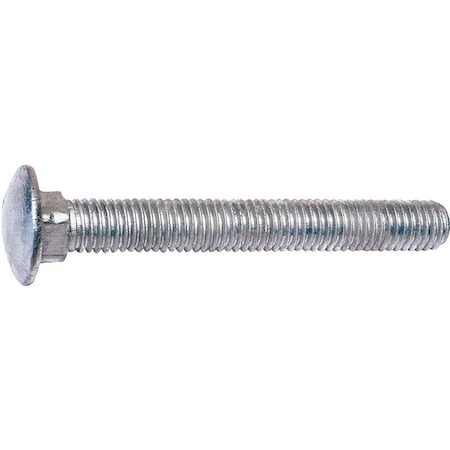 Midwest Fastener 0 Carriage Bolt, 3816 in Thread, NC Thread, 8 in OAL, 2 Grade 5514