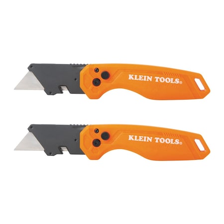 Klein Tools Folding Utility Knife, PK2 44313
