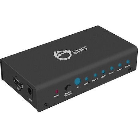 Siig 5-PORT HDMI SWITCH, SHARE ONE UHD 4K HDMI DISPLAY BETWEEN FIVE UHD 4K HDMI SOURC CE-H23012-S1