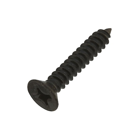 National Hardware Screw, No 12 Thread, 1-1/4 in L, Flat Head, Phillips Drive, Steel N224-386