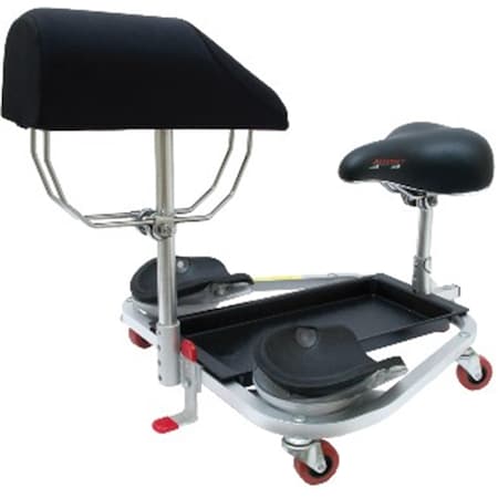 Racatac with Chest Support and 2" Casters, Garage Creeper, Mechanic Creeper, Knee Saver 01RACCS