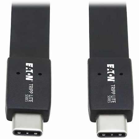 Eaton EATON USB-C Flat Cable M/m, USB 3.2 Gen 2 10 Gbps, 5a 100w Rating U420-16N-G25AFL