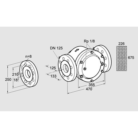 Honeywell Kromschroder FLTR, GAS, GFK 125F40 3 KS81945100