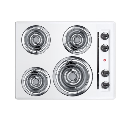 Summit 24in Wide 4-Burner Coil Cooktop WEL03