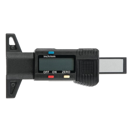 Performance Tool Digital Tread Depth Gauge, LCD Display, Metric/Inch 60310