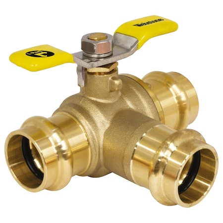 Nibco 2 Press Lead Free Dzr Brass L-Port Ball Valve H-80647W