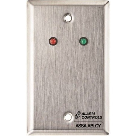 Alarm Controls Wall Plate, Single Gang, Stainless Steel RP-09L