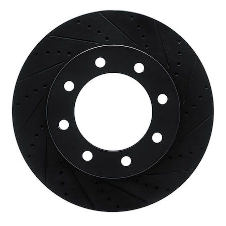 Dynamic Friction Co DFC Brake Rotor - Drilled and Slotted - Black 633-54223R