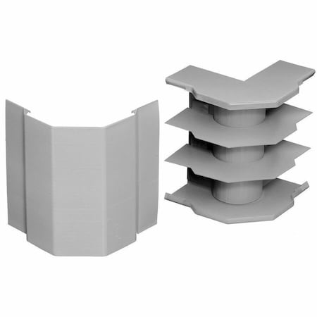 Hubbell Wiring Device-Kellems External Elbow Raceway, HBL6750 Series, 5.83 in W, 6-3/4 in H, 5.83 in L, Gray HBL6718DFOGY