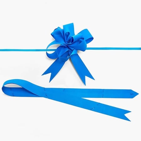 Nashville Wraps 6-3/4 Cobalt Blue Textured Poly Butterfly Pull Bows, 12PK 16TCB