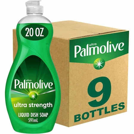 Palmolive Original Ultra Liquid Dish Soap - 20 fl oz (0.6 quart) - Biodegradable, Phosphate-free, 9PK US04268A
