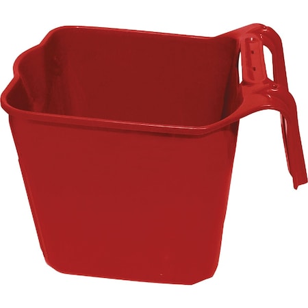 Tuff Stuff Products 14 Qt. Red Square Over the Fence Feeder SQH-RD