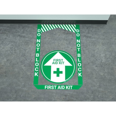 Creative Safety Supply Floor Sign Bundle, 51 in Height, 43 in Width FS44002-36-43