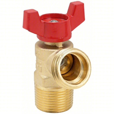 Zoro Select Boiler Drain Valve, Quarter Turn, 3/4 In 102-054HN