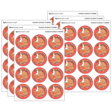 Trend Gobble Gobble/Spice Scent Retro Scratch 'n Sniff Stinky Stickers, 24-Piece Set, 6PK T83705